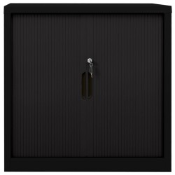 Armoire à portes coulissantes Noir 90x40x90 cm Acier 622795622795