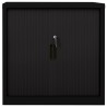 Armoire à portes coulissantes Noir 90x40x90 cm Acier 622795622795