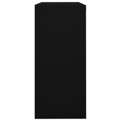 Armoire à portes coulissantes Noir 90x40x90 cm Acier 622795622795