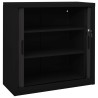 Armoire à portes coulissantes Noir 90x40x90 cm Acier 622795622795