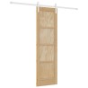 Porte coulissante Naturel et Blanc 61 x 198,5 cm 622796622796