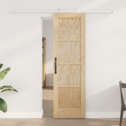 Porte coulissante Naturel et Blanc 61 x 198,5 cm 622798622798