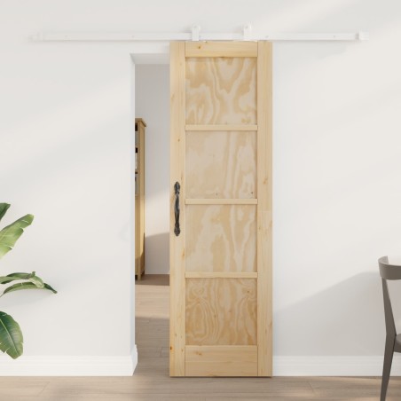 Porte coulissante Naturel et Blanc 61 x 198,5 cm 622798622798