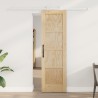 Porte coulissante Naturel et Blanc 61 x 198,5 cm 622798622798