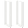 Pieds de table de bar en U, 2 pièces, blanc, 40 x (90-91) cm, acier 622800622800