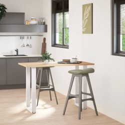Pieds de table de bar en U, 2 pièces, blanc, 40 x (90-91) cm, acier 622800622800