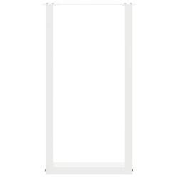 Pieds de table de bar en U, 2 pièces, blanc, 40 x (90-91) cm, acier 622800622800