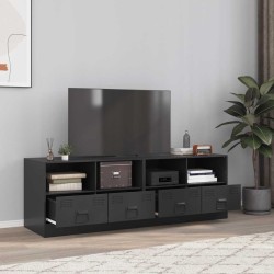 Meubles TV 2 pcs noir 67x39x44 cm acier 622803622803