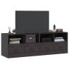 Meubles TV 2 pcs noir 67x39x44 cm acier 622803622803