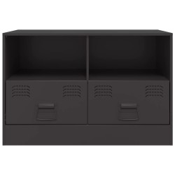 Meubles TV 2 pcs noir 67x39x44 cm acier 622803622803
