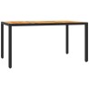 Ensemble à manger de jardin coussins 5pcs Noir Résine tressée 622808622808
