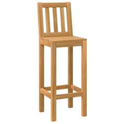 Ensemble de bar extérieur 3 pcs Non traité Bois de teck massif 622809622809