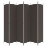 Cloison de séparation 6 panneaux Marron 300x220 cm Tissu 622811622811