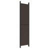 Cloison de séparation 6 panneaux Marron 300x220 cm Tissu 622811622811