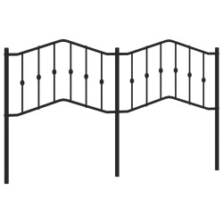  Tête de lit métal noir 160 cm 