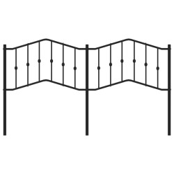  Tête de lit métal noir 160 cm 