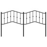  Tête de lit métal noir 160 cm 