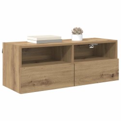 Meubles TV muraux 2 pcs Chêne artisanal Bois d'ingénierie 622816622816