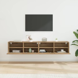 Meubles TV muraux 2 pcs Chêne artisanal Bois d'ingénierie 622816622816