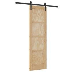 Porte coulissante Naturel 61 x 198,5 cm Bois de pin massif 622817622817