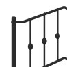  Tête de lit métal noir 160 cm 