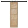 Porte coulissante Naturel et noir 61 x 198,5 cm 622818622818