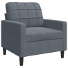 Fauteuil Gris foncé 60 cm Velours 622819622819