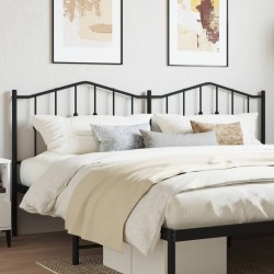  Tête de lit métal noir 160 cm 