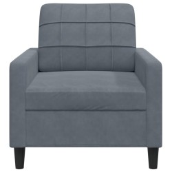Fauteuil Gris foncé 60 cm Velours 622819622819