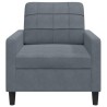 Fauteuil Gris foncé 60 cm Velours 622819622819