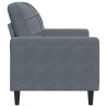 Fauteuil Gris foncé 60 cm Velours 622819622819