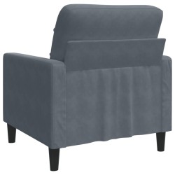 Fauteuil Gris foncé 60 cm Velours 622819622819