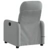 Fauteuil inclinable de massage gris clair tissu 622824622824