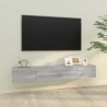 Meubles TV muraux 2pcs sonoma gris 100x30x30 cm bois ingénierie 622826622826