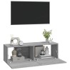 Meubles TV muraux 2pcs sonoma gris 100x30x30 cm bois ingénierie 622826622826