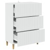Armoire à tiroirs Blanc 66 x 34,5 x 90 cm Bois d'ingénierie 622828622828