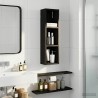 Armoire murale de salle de bain Chêne Noir 20 x 14 x 70 cm 622832622832