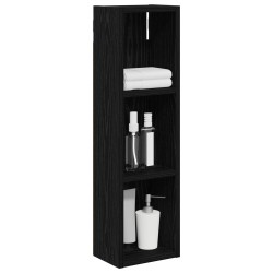 Armoire murale de salle de bain Chêne Noir 20 x 14 x 70 cm 622832622832