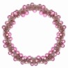 Guirlande de Boules de Noël Rose 186 cm Polystyrène 622835622835