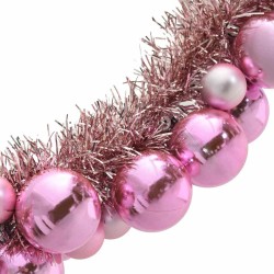 Guirlande de Boules de Noël Rose 186 cm Polystyrène 622835622835