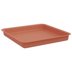 Plateau carré à fleurs 6 pcs Rouge brique 18 x 18 x 2 cm 622838622838