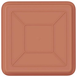 Plateau carré à fleurs 6 pcs Rouge brique 18 x 18 x 2 cm 622838622838