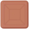 Plateau carré à fleurs 6 pcs Rouge brique 18 x 18 x 2 cm 622838622838