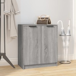 Meuble à chaussures Sonoma gris 59x35x70 cm Bois d'ingénierie 622839622839