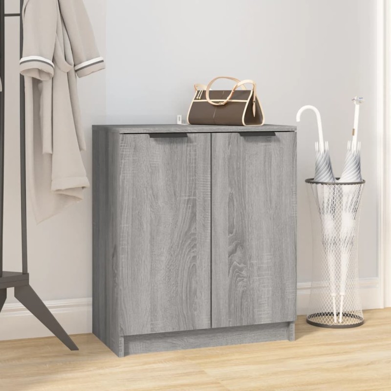 Meuble à chaussures Sonoma gris 59x35x70 cm Bois d'ingénierie 622839622839
