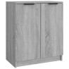 Meuble à chaussures Sonoma gris 59x35x70 cm Bois d'ingénierie 622839622839