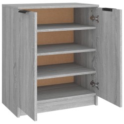 Meuble à chaussures Sonoma gris 59x35x70 cm Bois d'ingénierie 622839622839