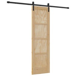 Porte coulissante Naturel 61 x 198,5 cm Bois de pin massif 622840622840