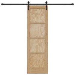 Porte coulissante Naturel 61 x 198,5 cm Bois de pin massif 622840622840