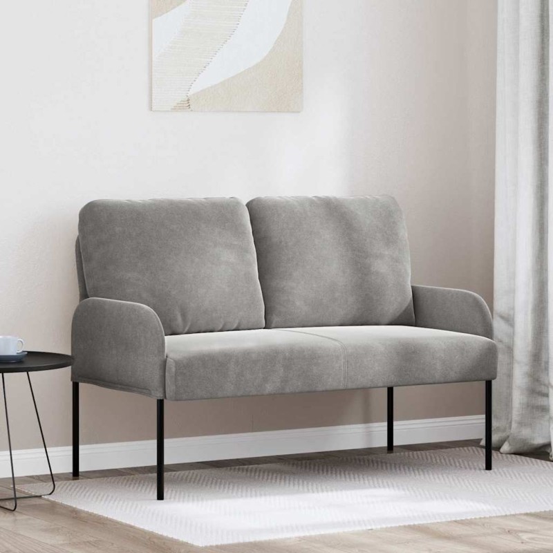 Canapés avec coussin 110cm Gris clair Contreplaqué 622845622845